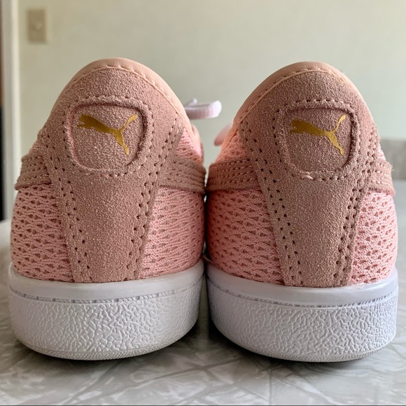 Puma Vikky Peach Mesh Sneakers 7 - Picture 4 of 9